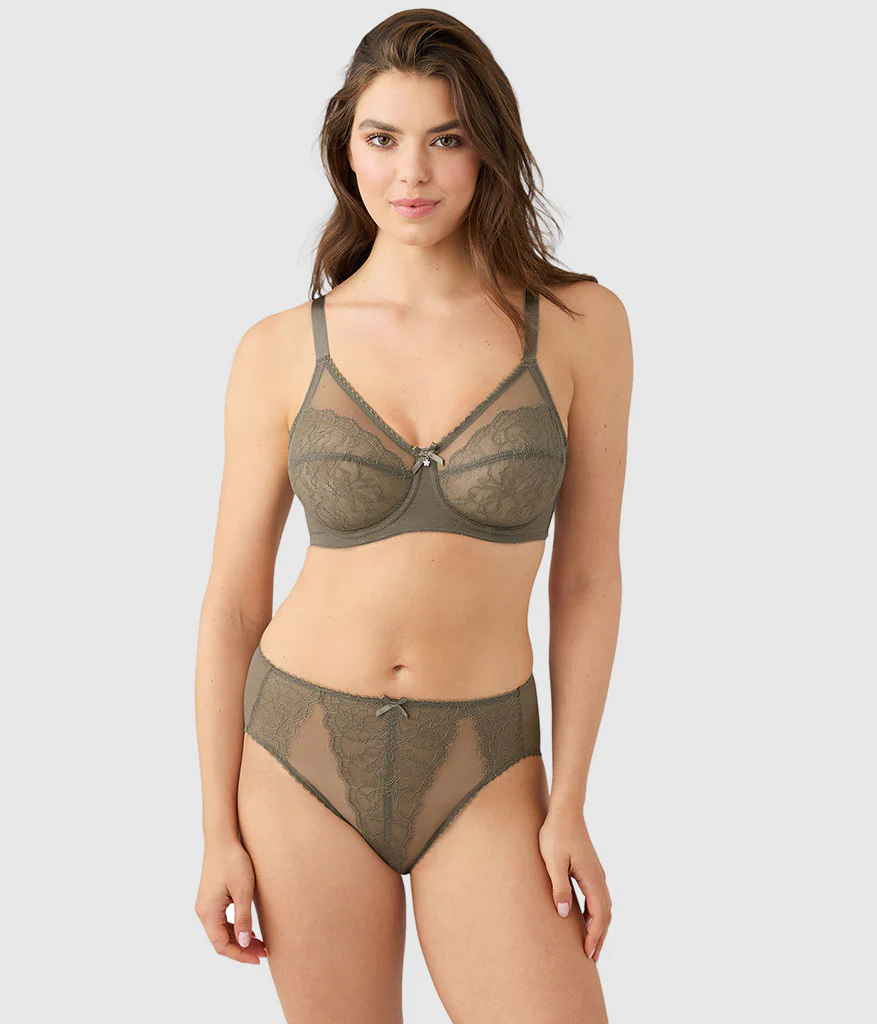 Retro Chic Full Figure Underwire Bra: Bungee Cord - Image 4