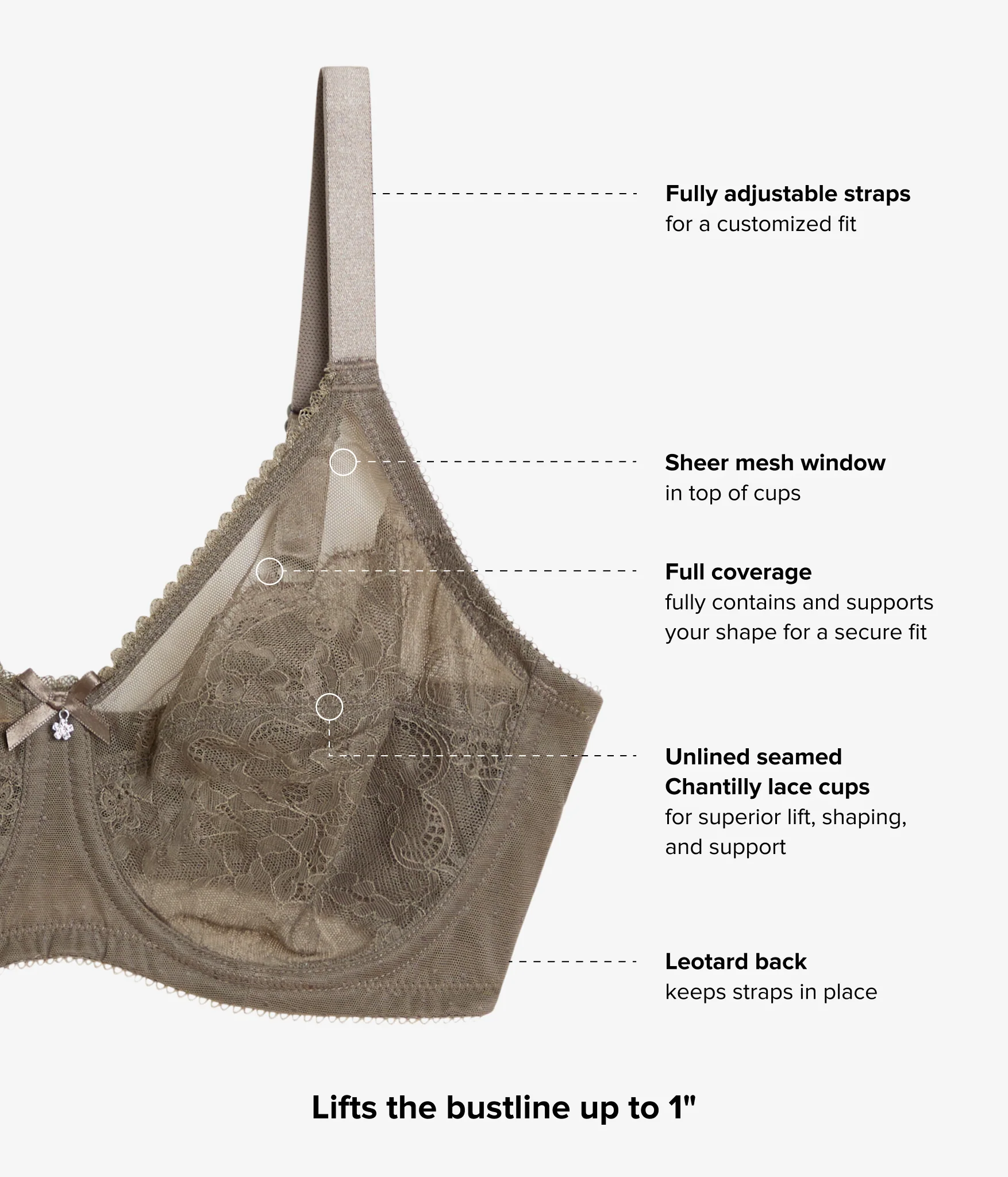 Retro Chic Full Figure Underwire Bra: Bungee Cord - Image 5