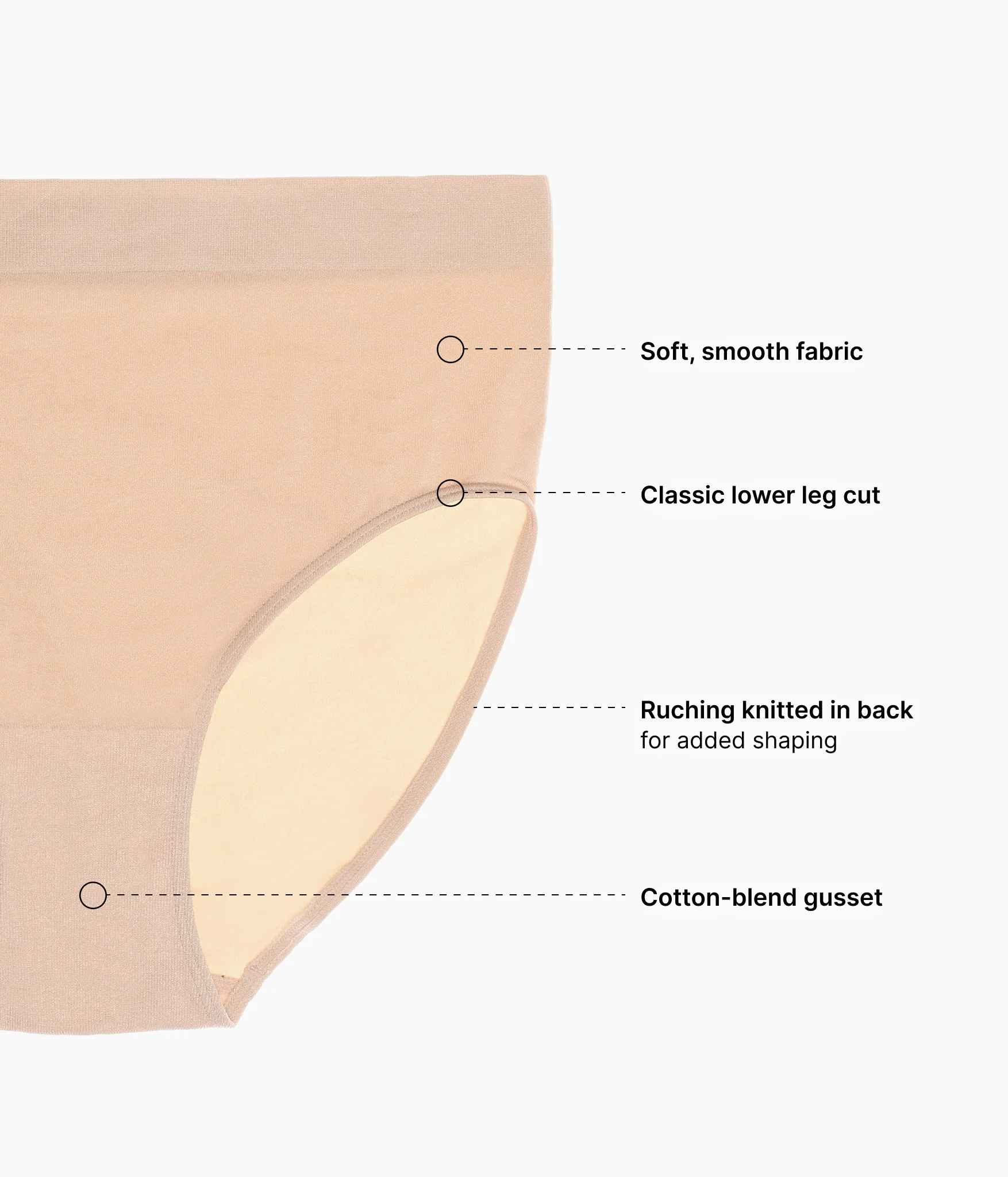 B-Smooth® Seamless Brief: Sand - Image 2