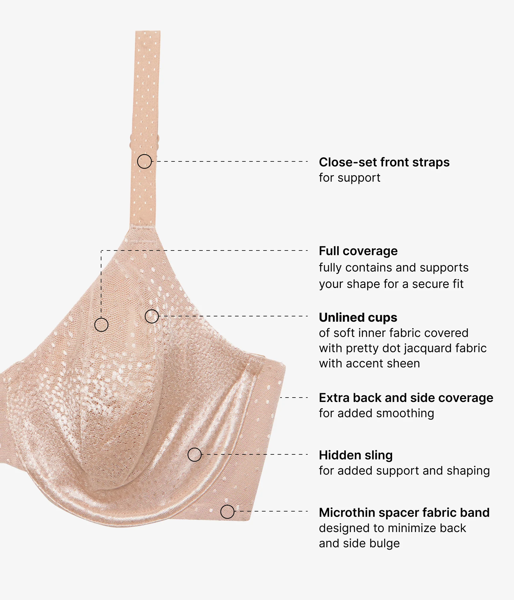 Back Appeal® Underwire Bra: Praline - Image 4