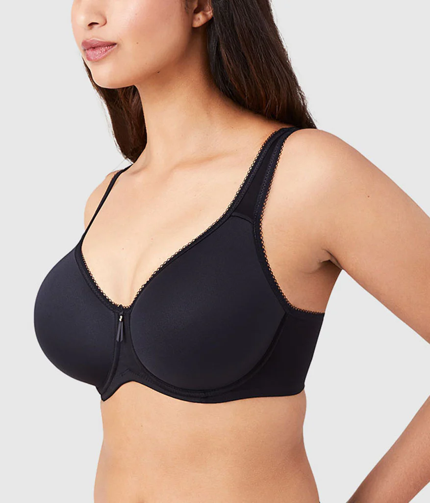 Basic Beauty Spacer Underwire T-Shirt Bra: Black - Image 2