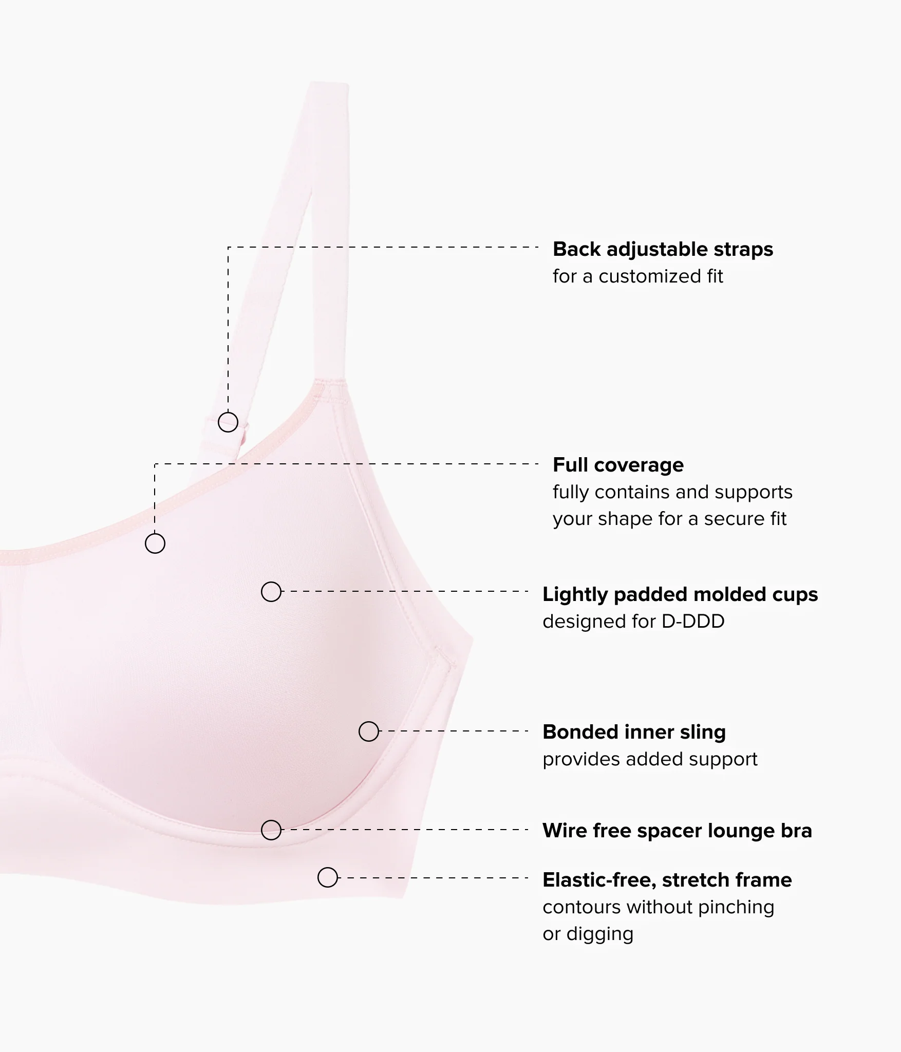 Easy Like Sunday™ Wire Free T-Shirt Bra: Cradle Pink - Image 4