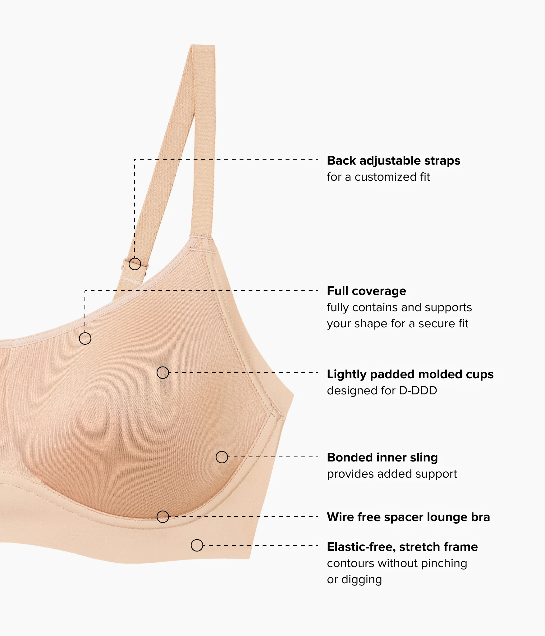 Easy Like Sunday™ Wire Free T-Shirt Bra: Praline - Image 4