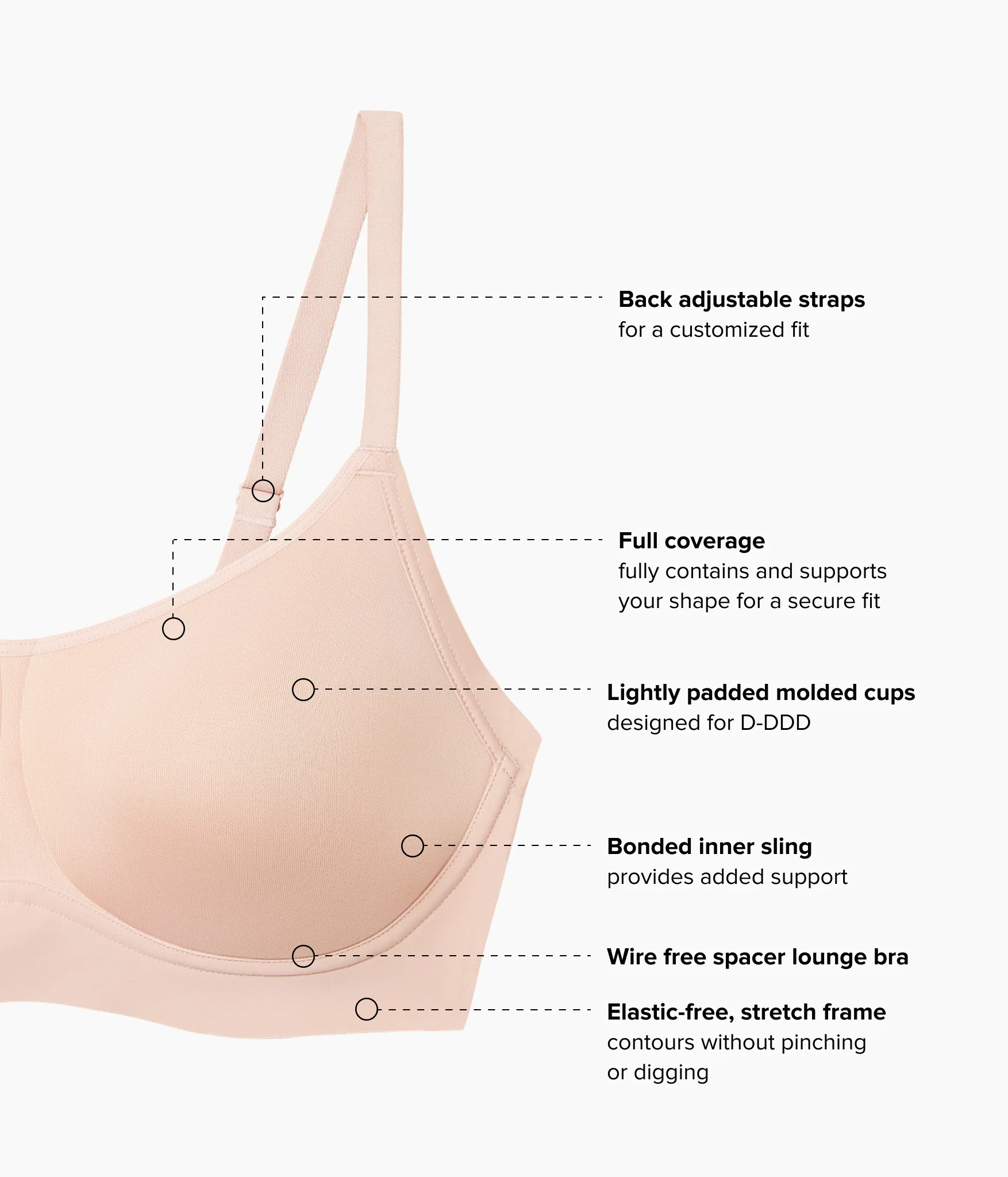 Easy Like Sunday™ Wire Free T-Shirt Bra: Rose Dust - Image 4