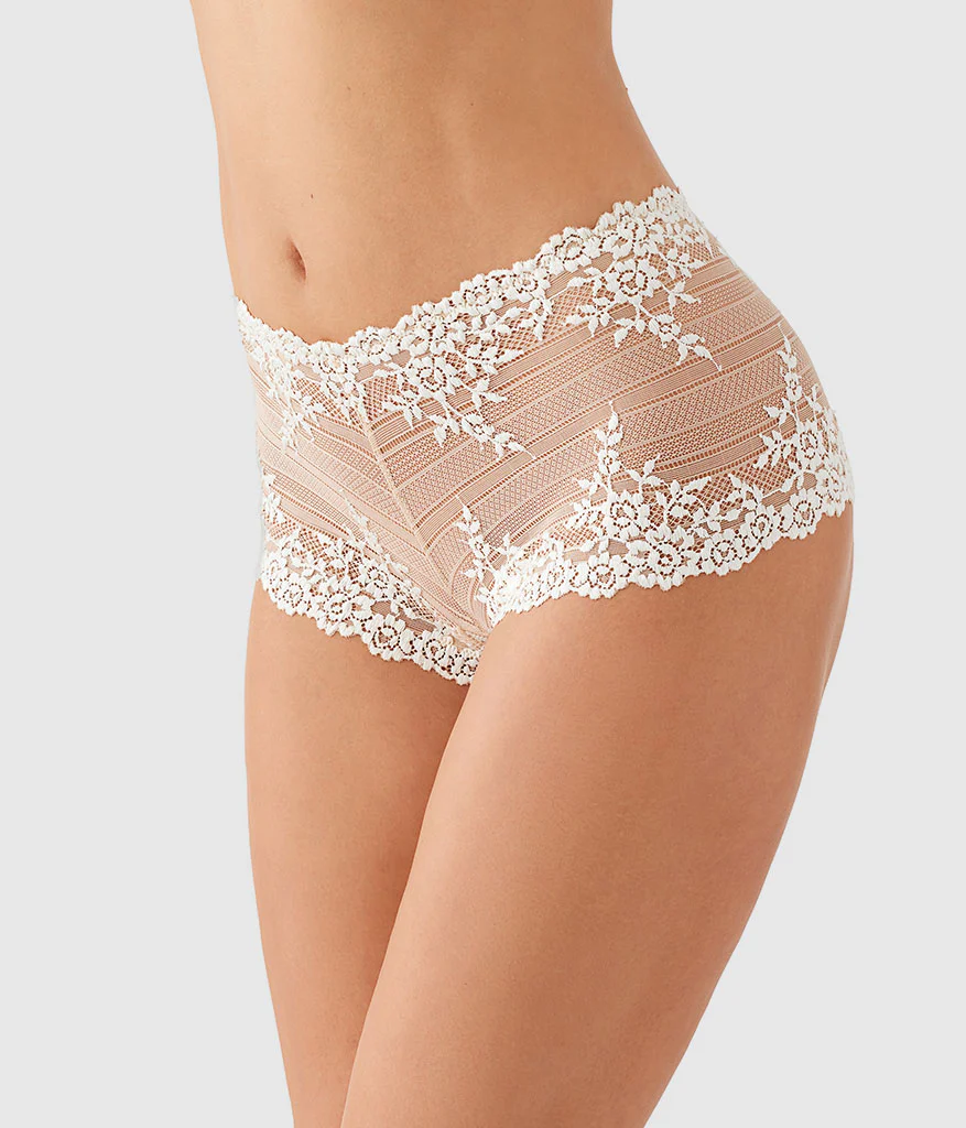 Embrace Lace® Boyshort: Sand/Ivory - Image 2