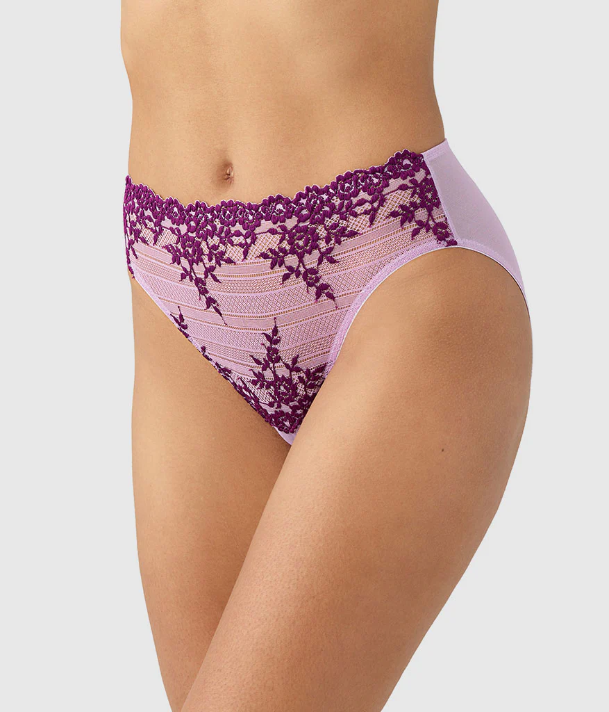 Embrace Lace® Hi-Cut: Lavender Sage/Dark Purple - Image 2