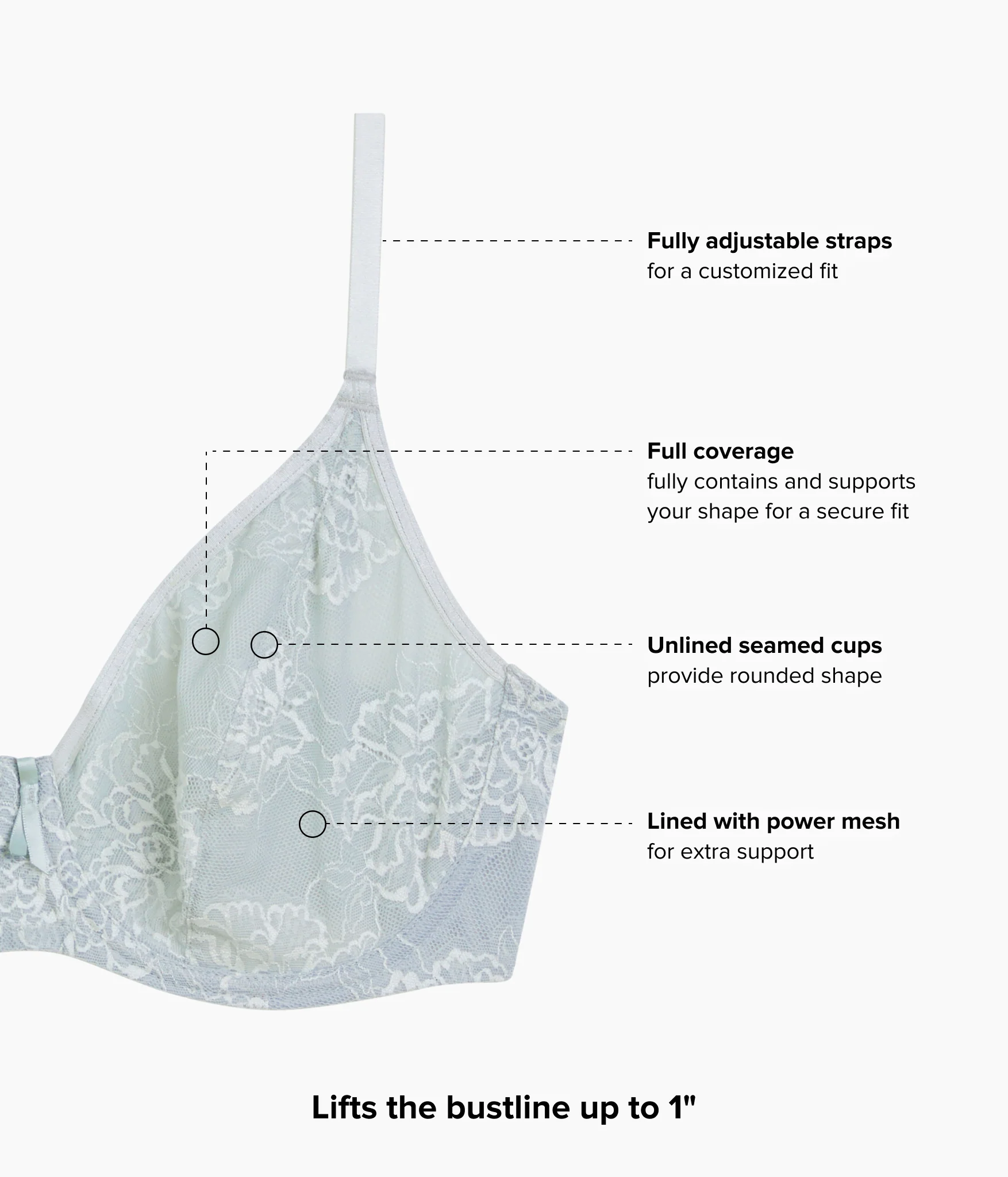Full Bloom Underwire Bra: Belgian Block - Image 5