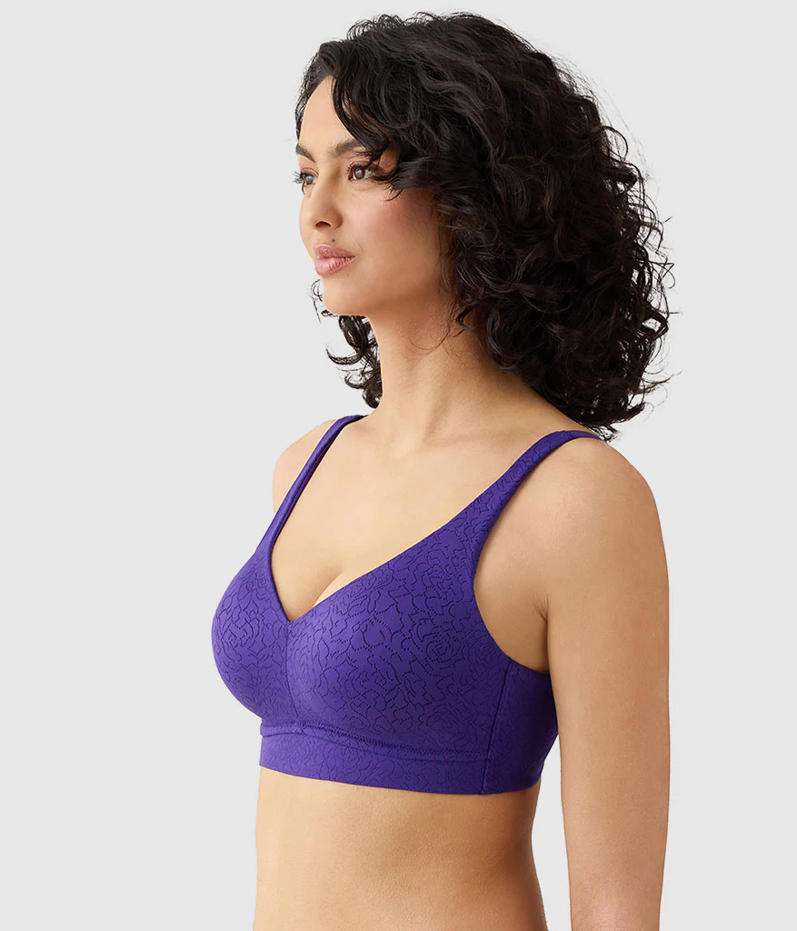 Inside Job™ Wire Free Bra: Purple Indigo - Image 2