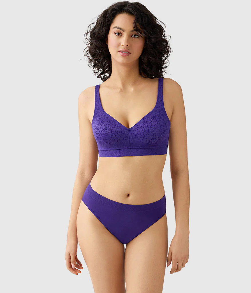 Inside Job™ Wire Free Bra: Purple Indigo - Image 4