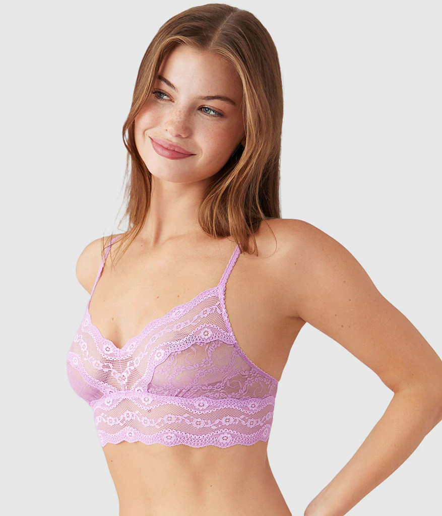 Lace Kiss Bralette: Smoky Grape - Image 2
