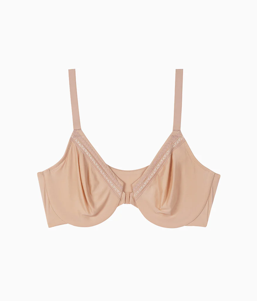 Perfect Primer Front Close Underwire Bra: Sand - Image 5