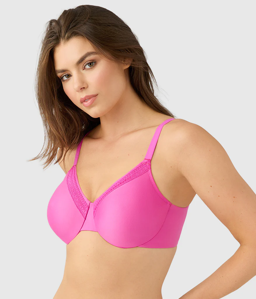 Perfect Primer Full Figure Underwire Bra: Wild Azalea - Image 2