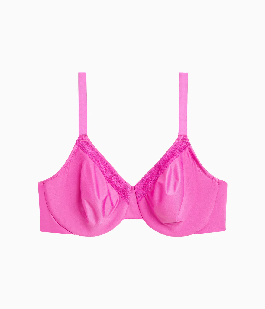 Perfect Primer Full Figure Underwire Bra: Wild Azalea - Image 5