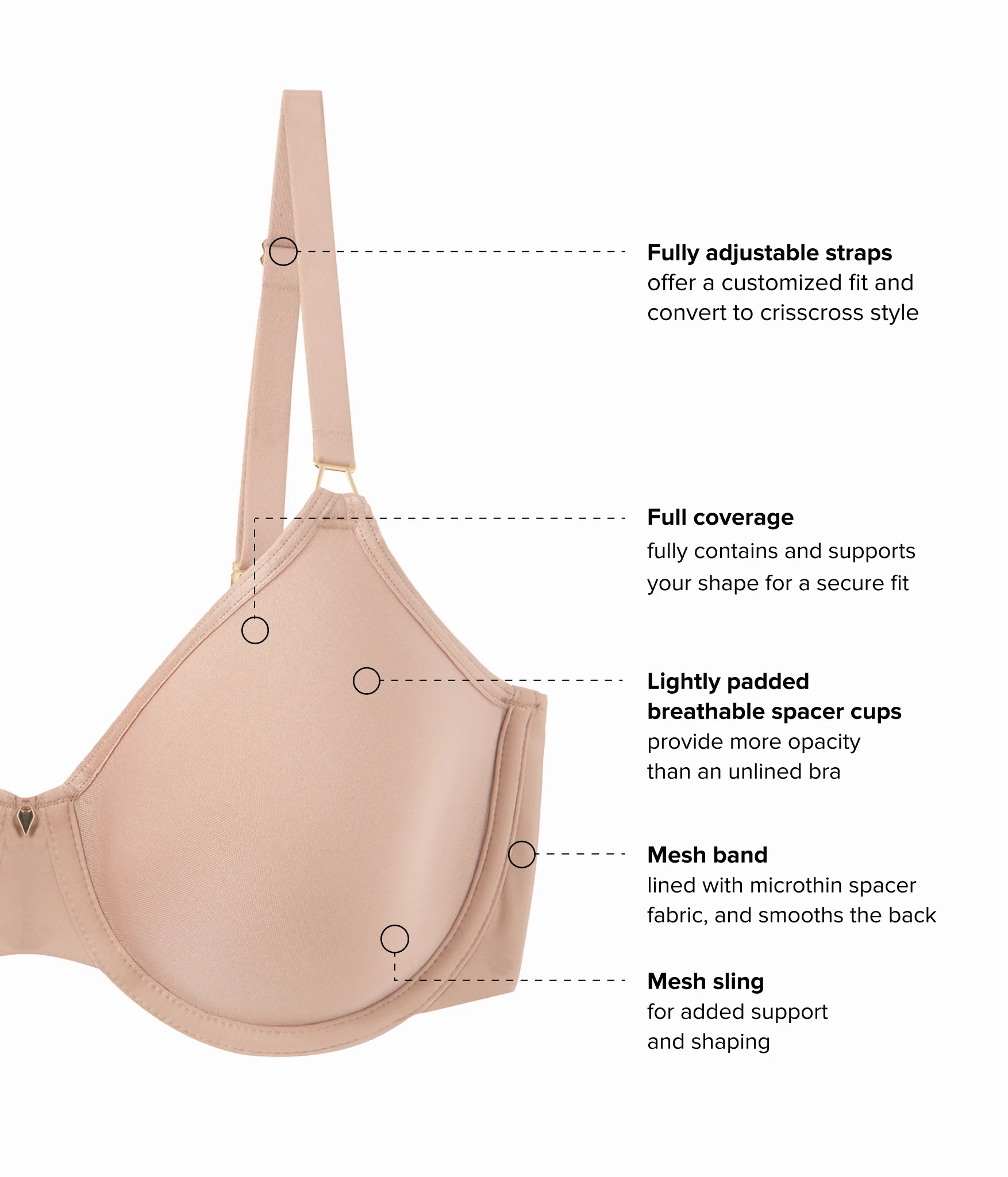 Simply Done T-Shirt Bra: Roebuck - Image 4