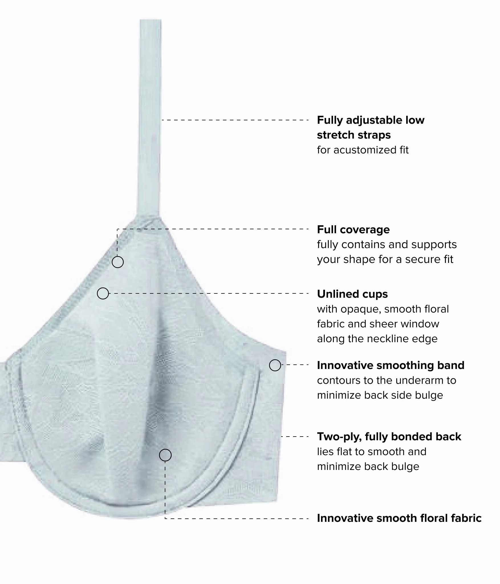 Taking Sides Underwire Bra: Belgian Block - Image 5