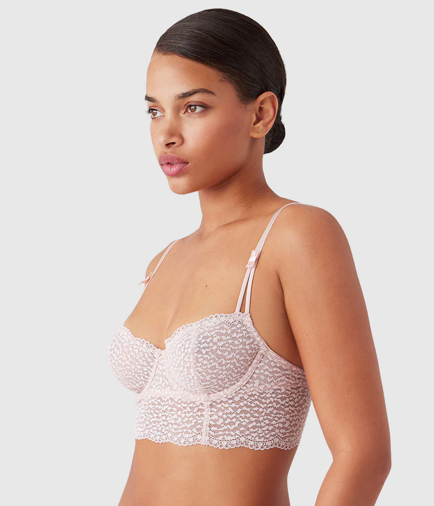 Untamed Demi Longline Bra: Rose Smoke - Image 2