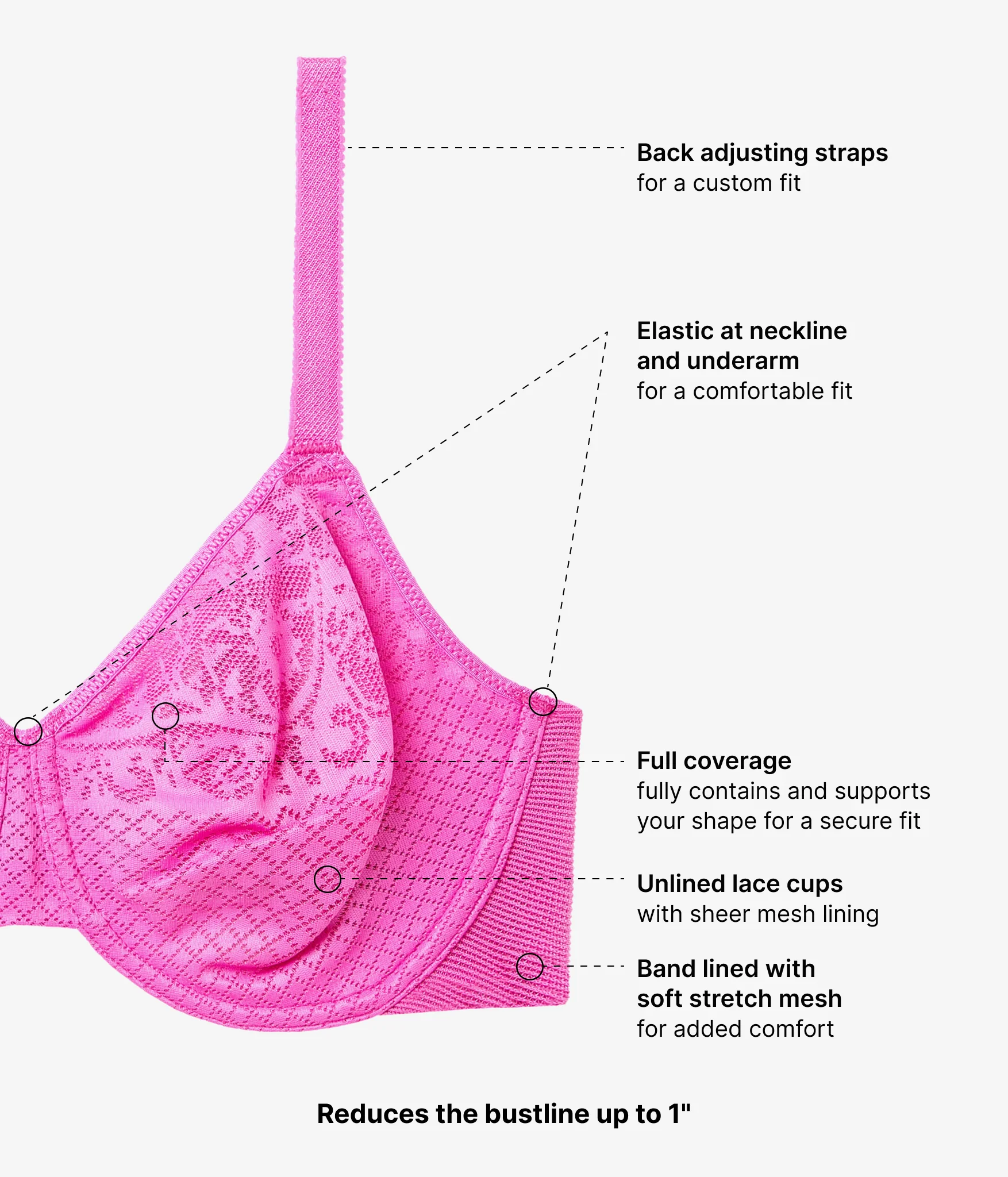 Visual Effects Minimizer Bra: Wild Azalea - Image 4